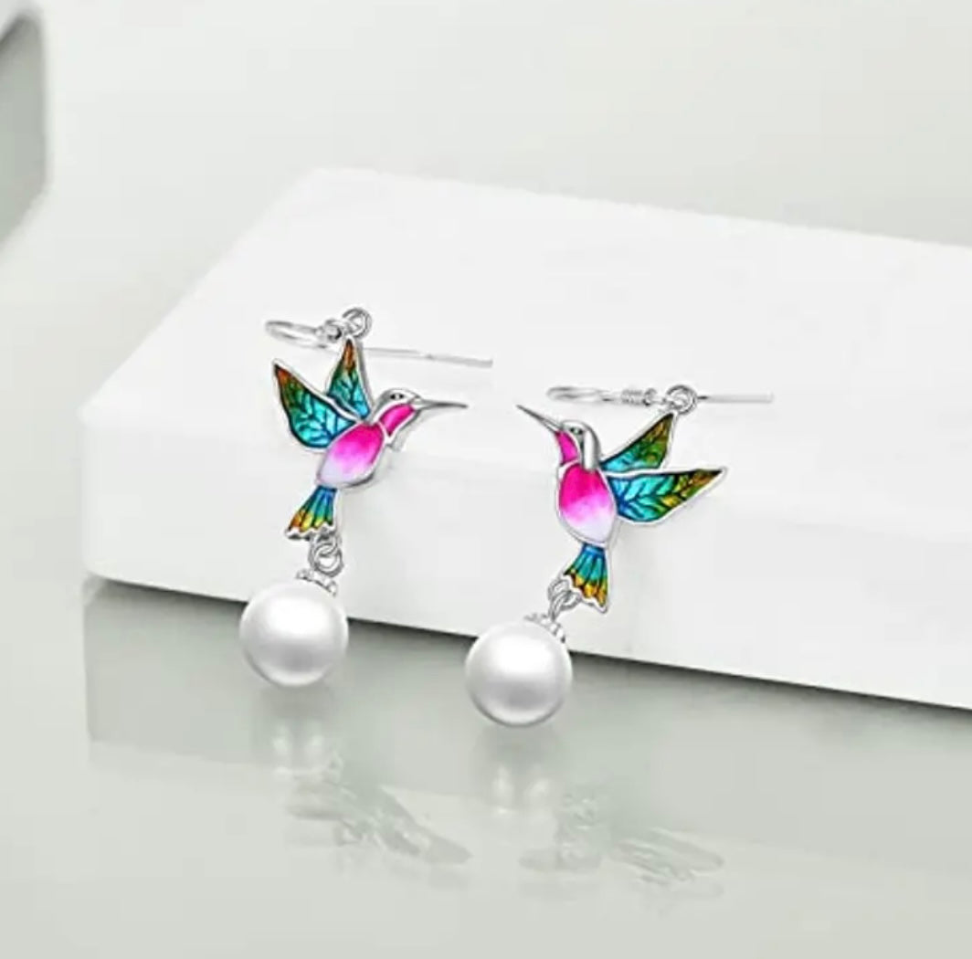 Beautiful Hummingbird Earrings