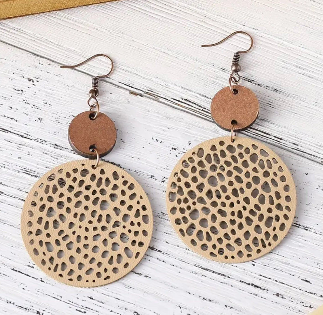 Beautiful Retro Bohemian Style PU Leather Earrings