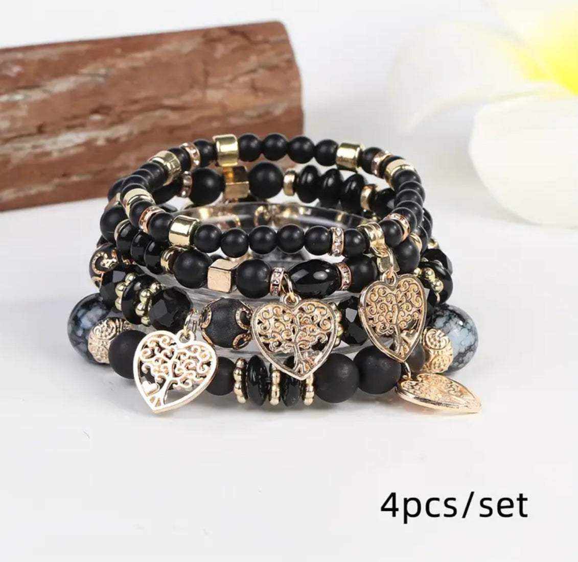 Beautiful 4pc Set - Tree of Life Bracelets