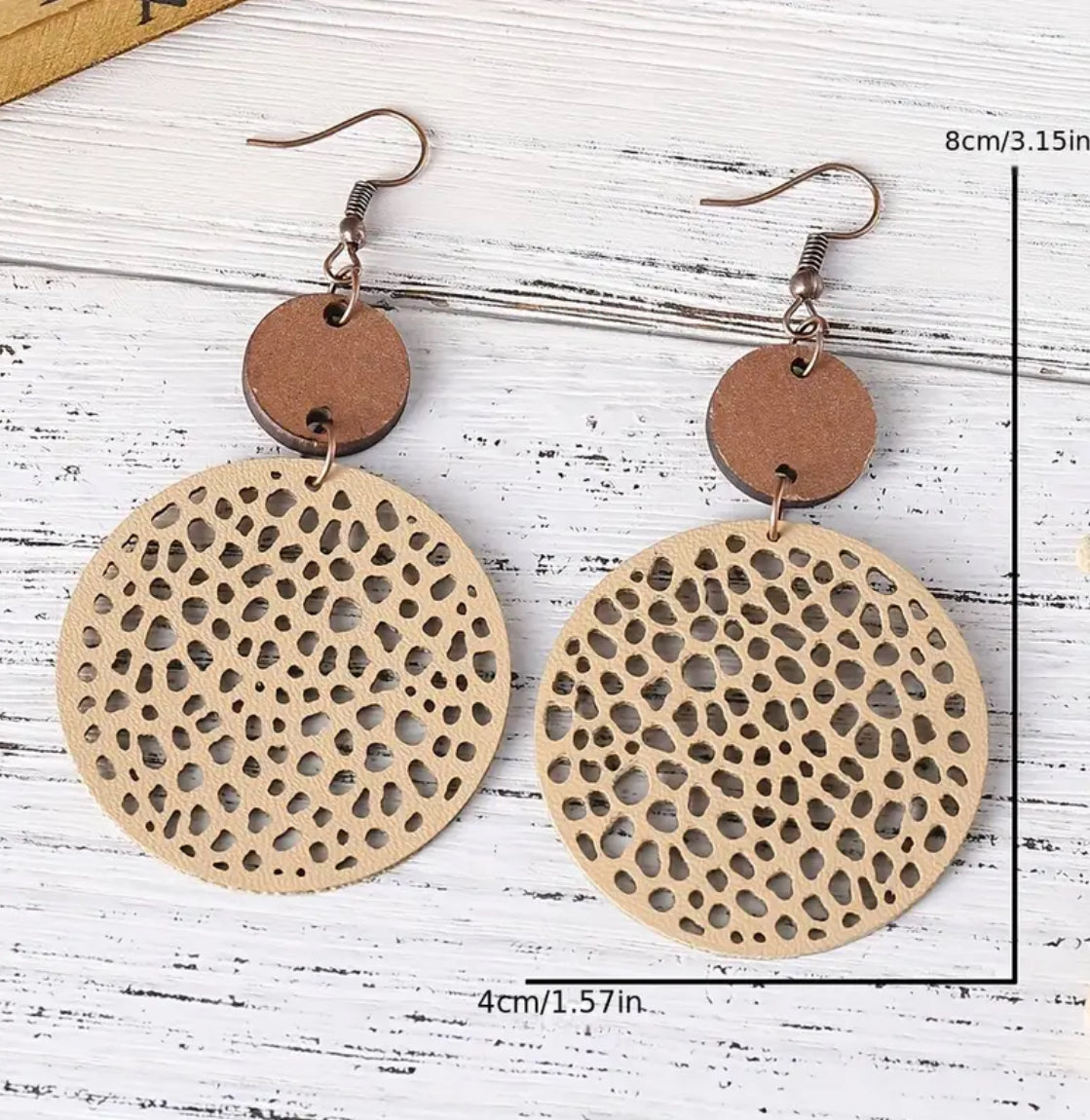 Beautiful Retro Bohemian Style PU Leather Earrings