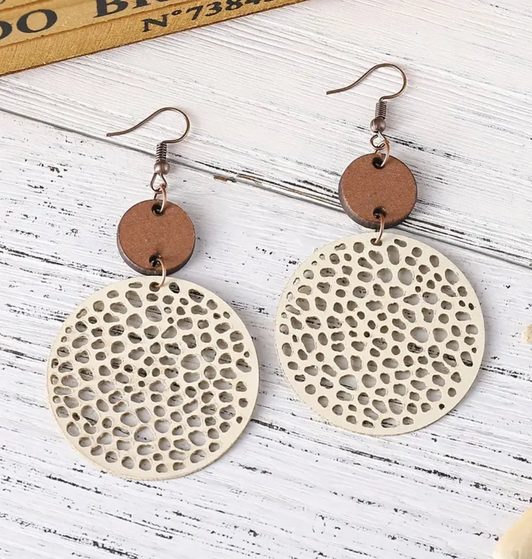 Beautiful Retro Bohemian Style PU Leather Earrings