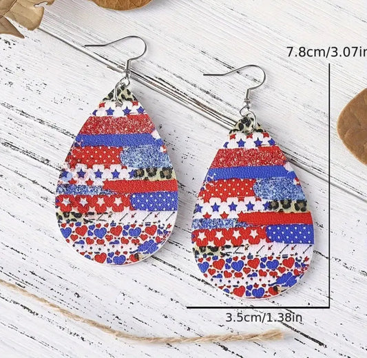Snazzy Fourth of July Fun Earrings