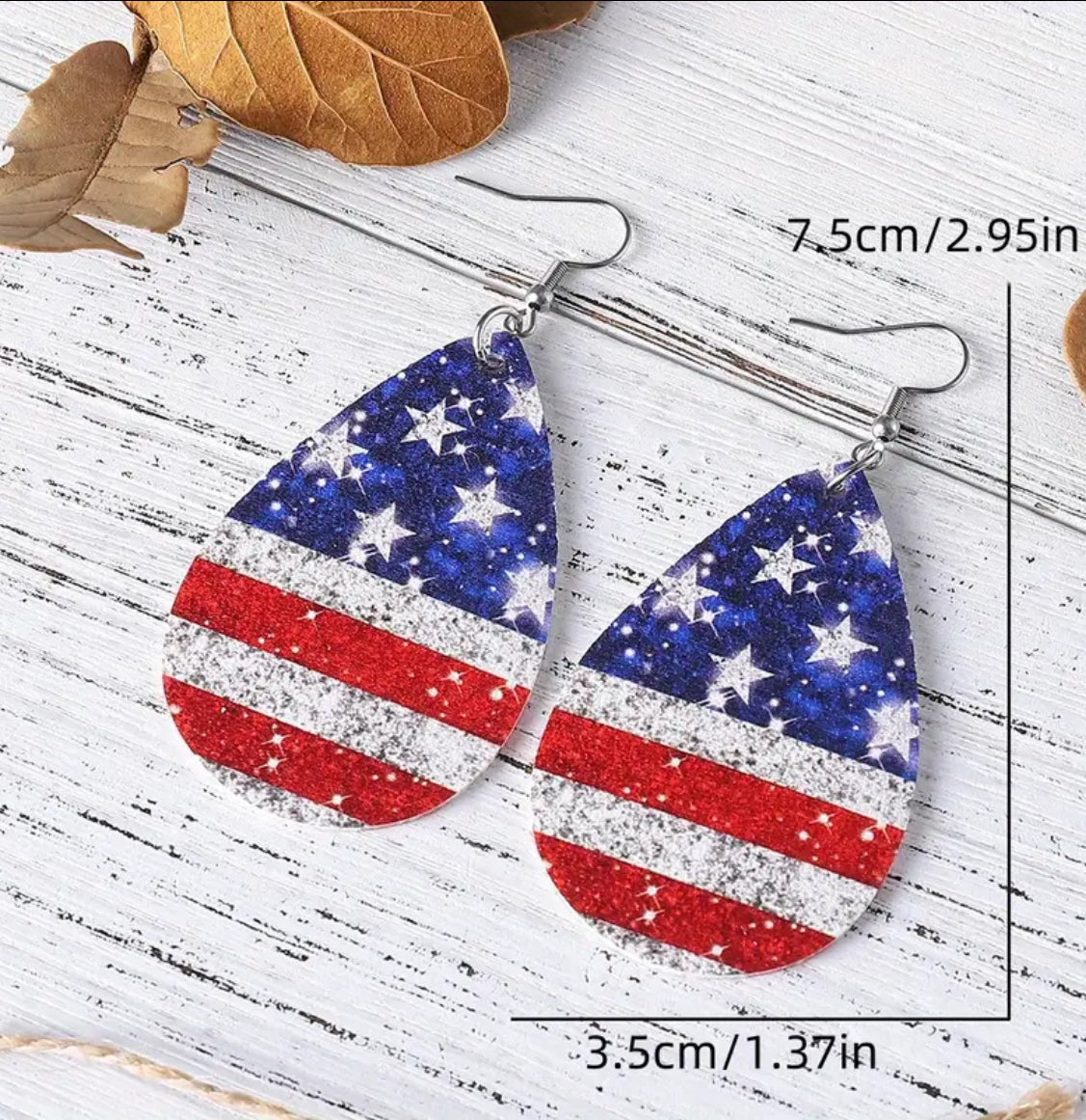 USA Flag Earrings