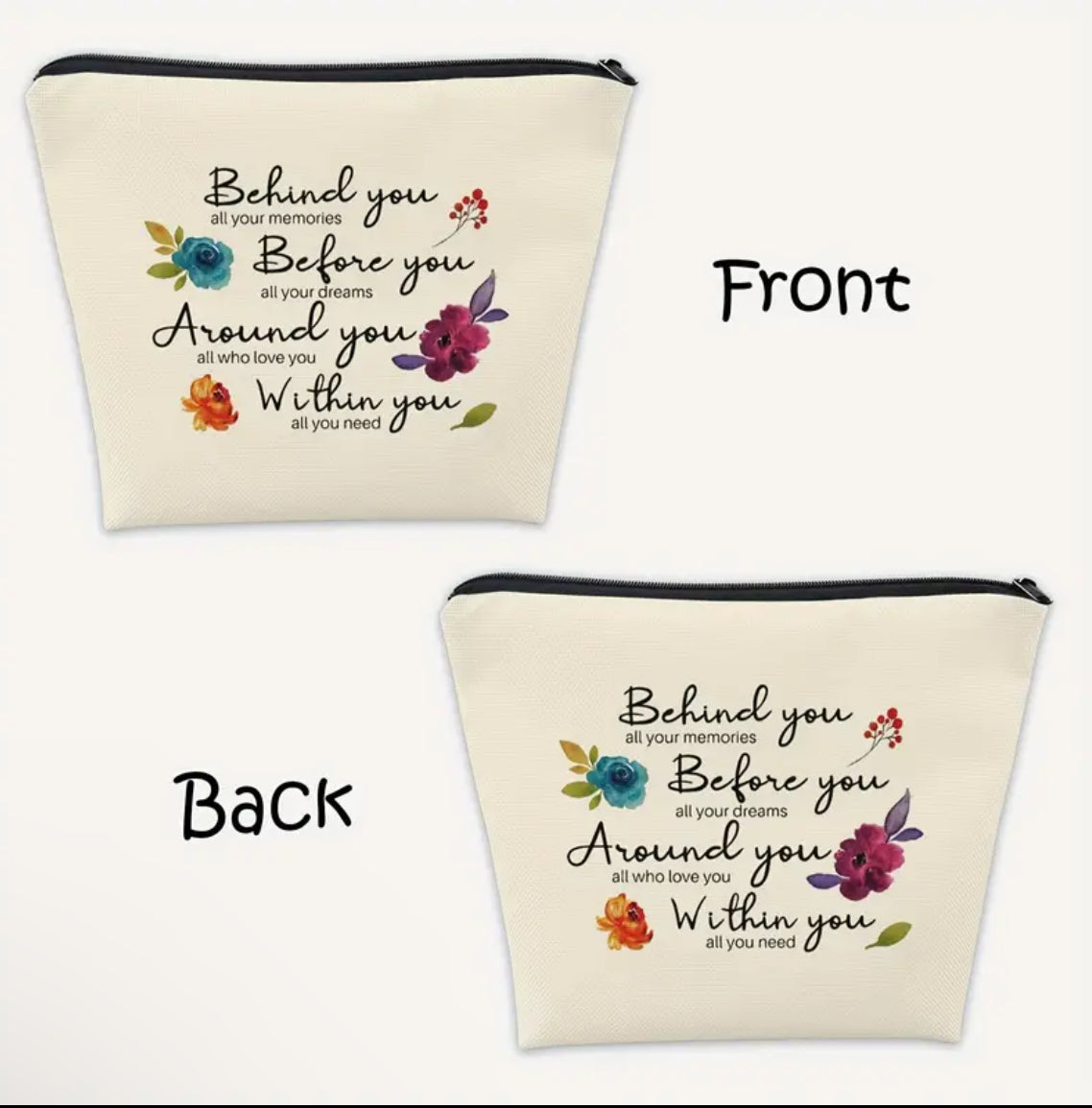 Beautiful Inspirational MakeUp Bag