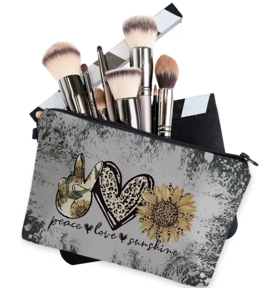Peace, Love, Sunshine Cosmetic Bag