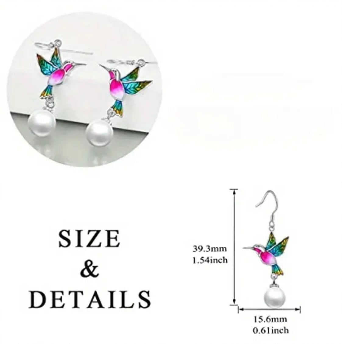Beautiful Hummingbird Earrings