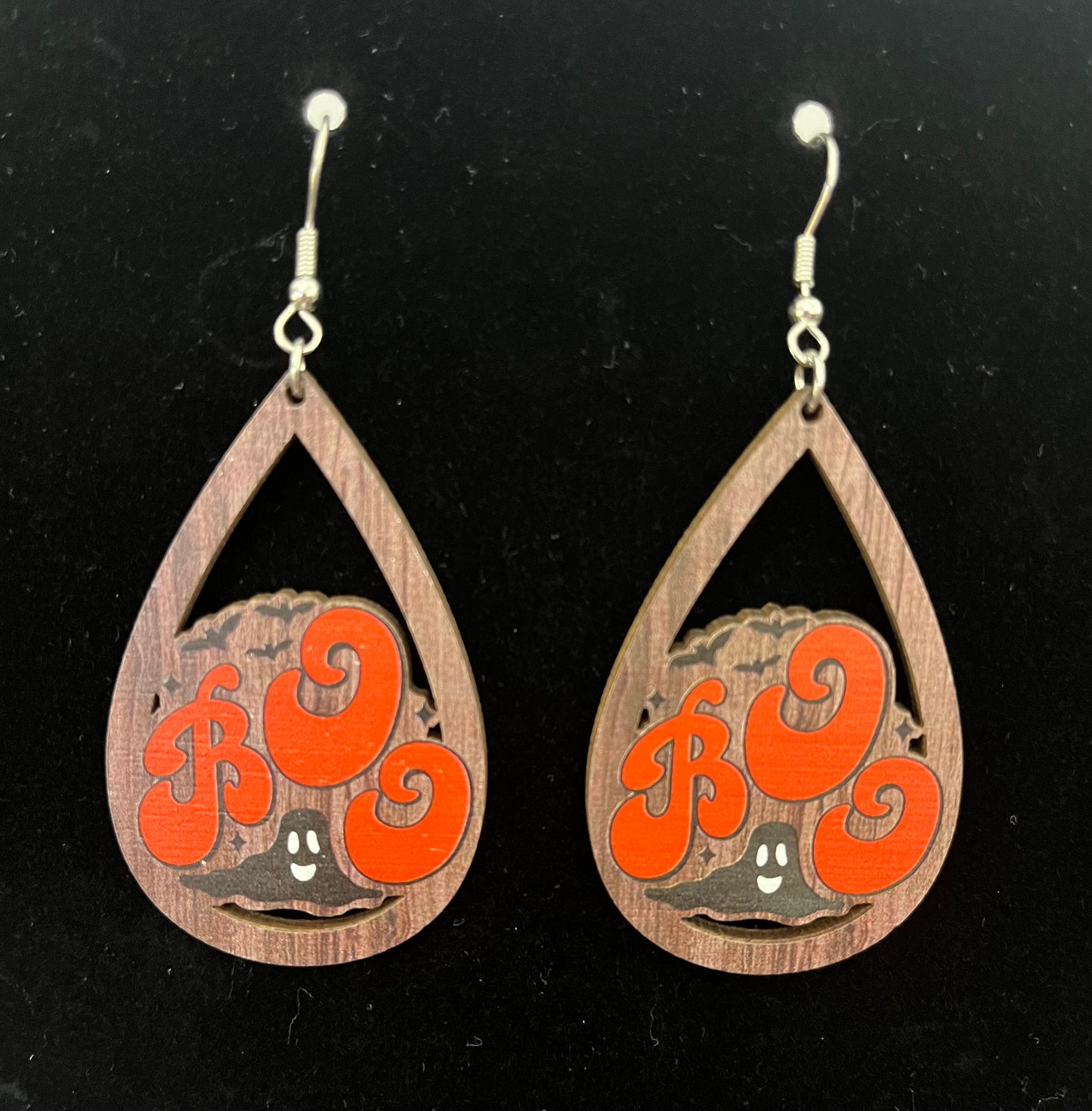 .BOO Halloween Earrings