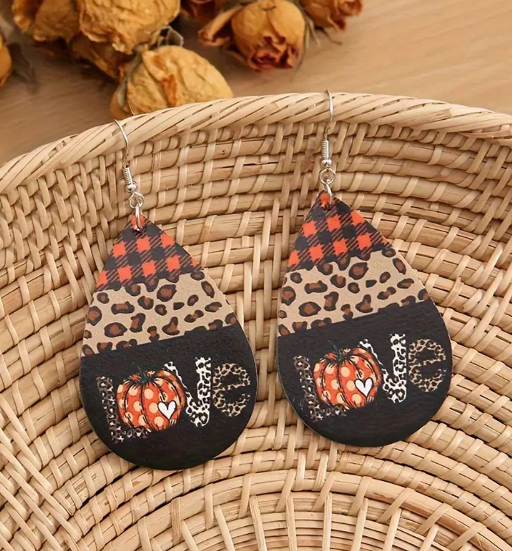 LOVE Earrings for Fall