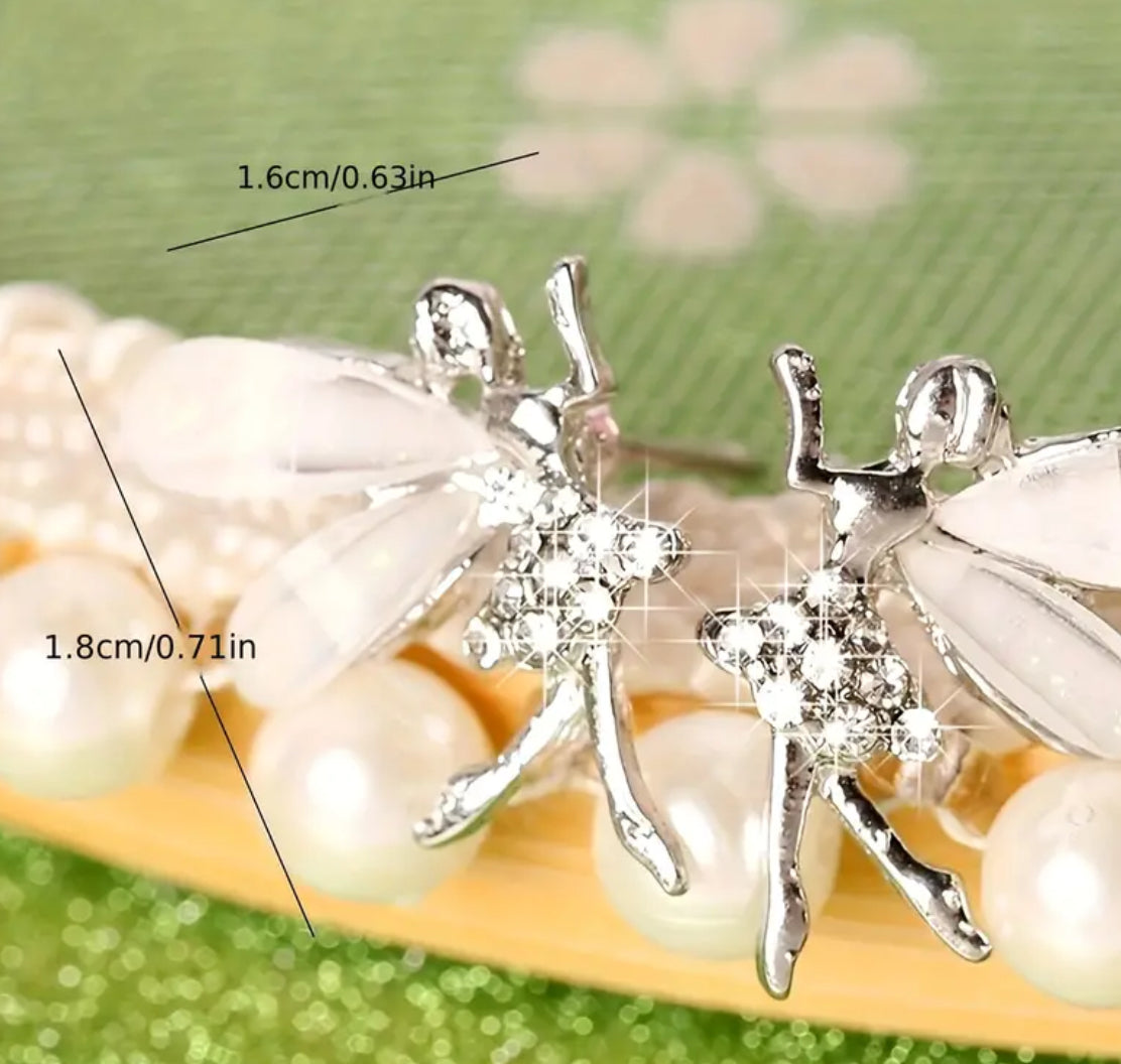 Beautiful Delicate Fairy Earrings- Gold or Silver plated