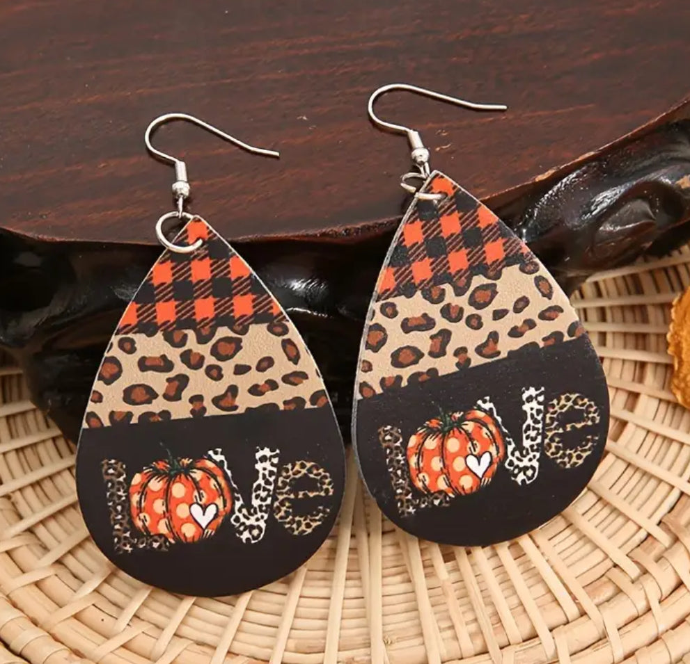 LOVE Earrings for Fall