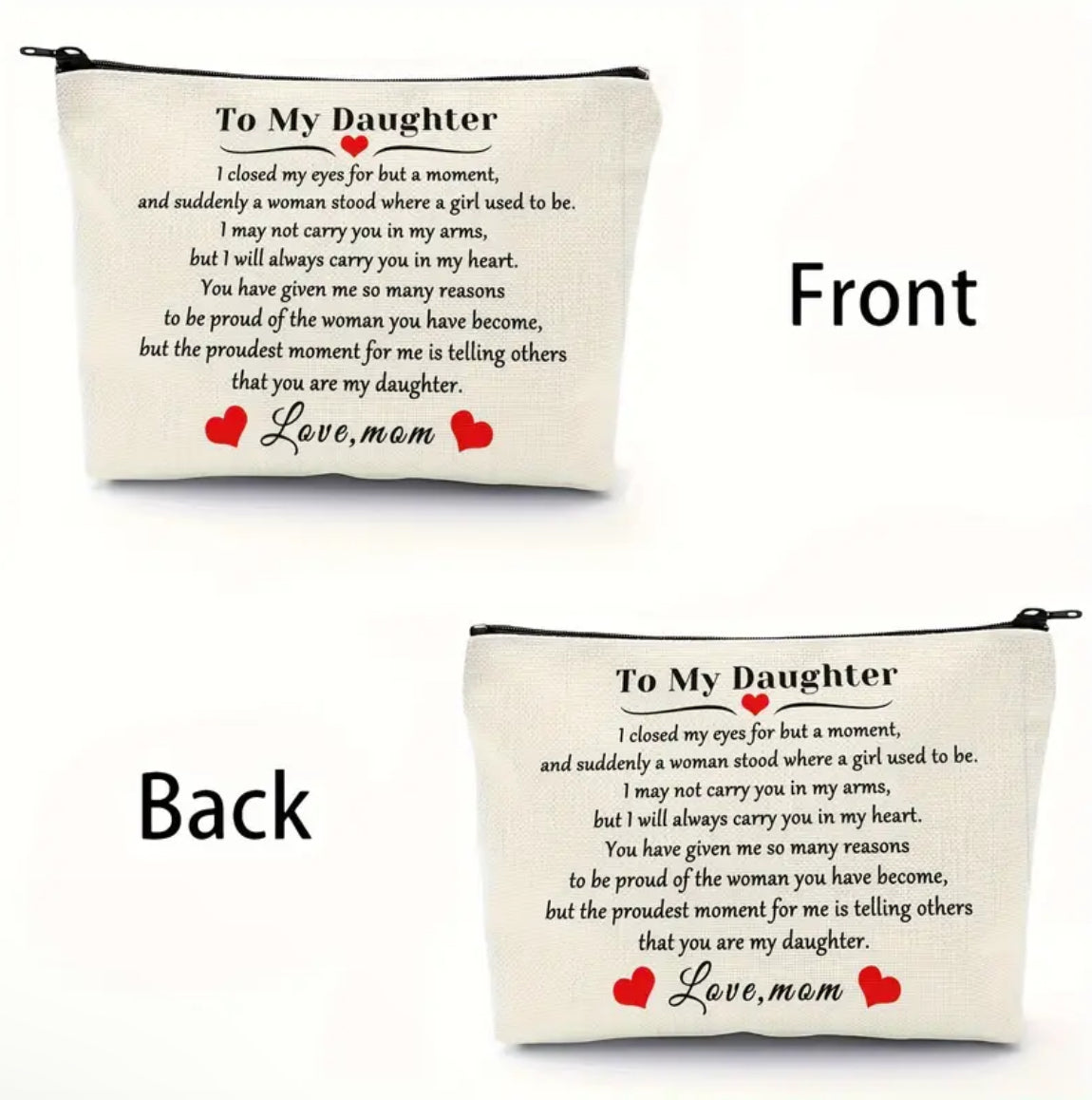 Blessed To Have A Sister Like You Makeup Bag