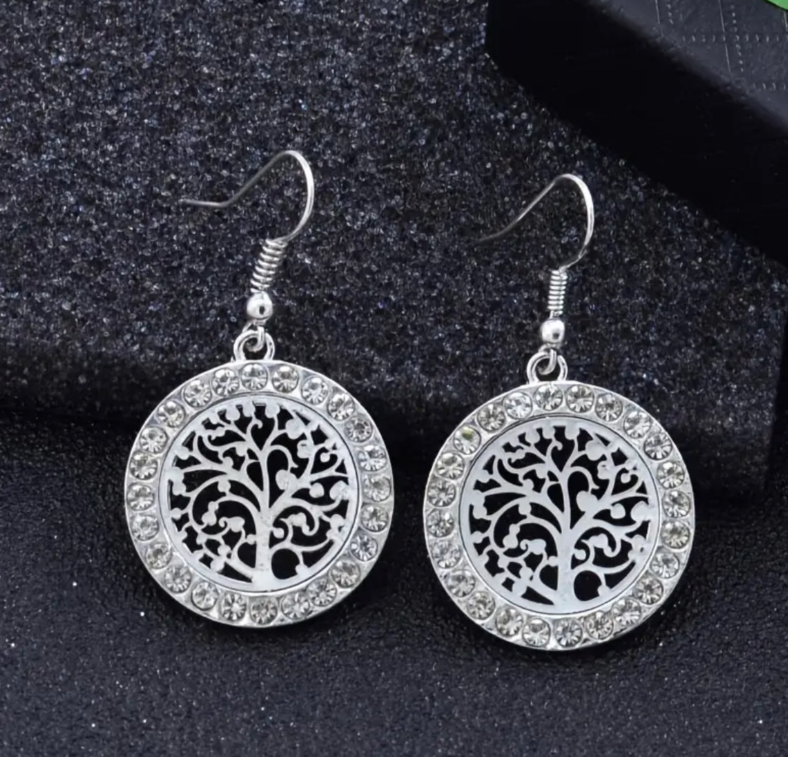 Elegant Tree of Life Dangle Earrings