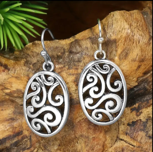 Beautiful Antique Silver Earrings