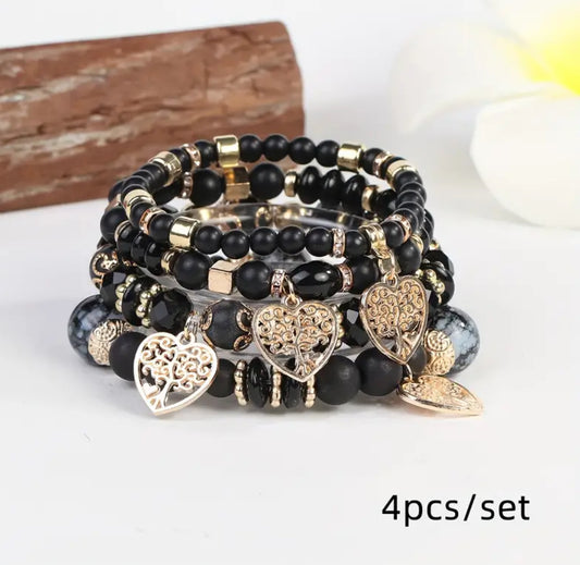 Beautiful 4pc Set - Tree of Life Bracelets