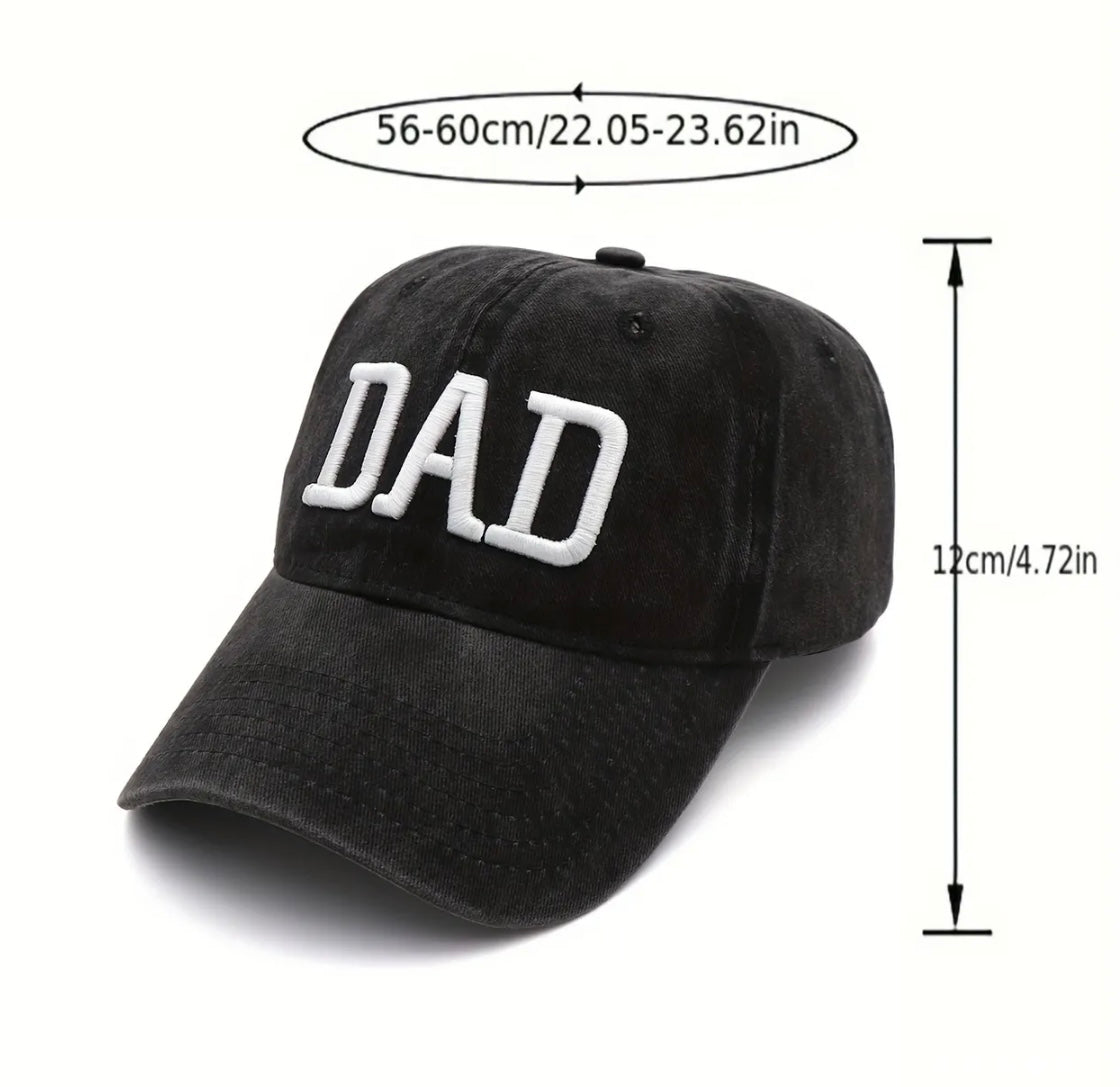 Dad and Mom Embroidered Adjustable Hats- multiple colors