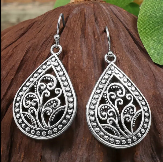 Beautiful Antique Silver Earrings