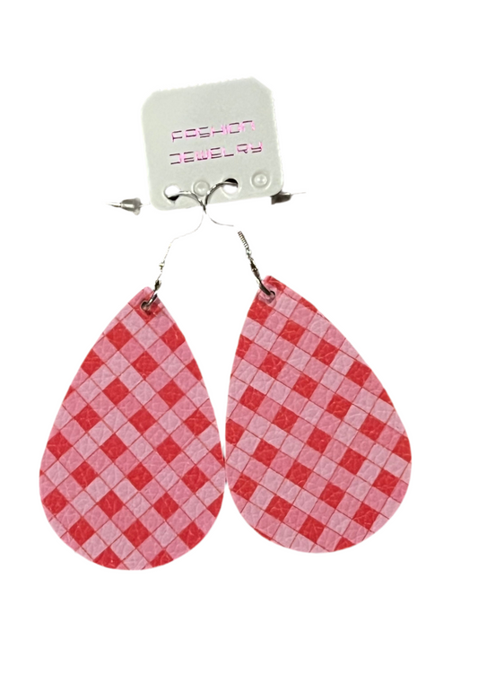 Valentines Day Red and Pink Checkered