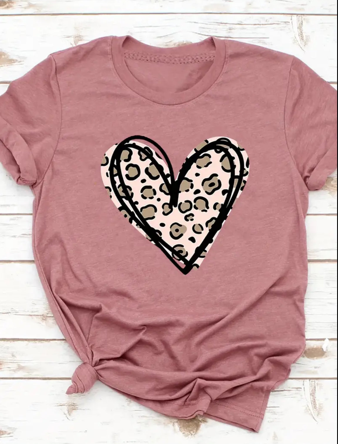 Leopard Print Heart Rouge Woman’s Shirt