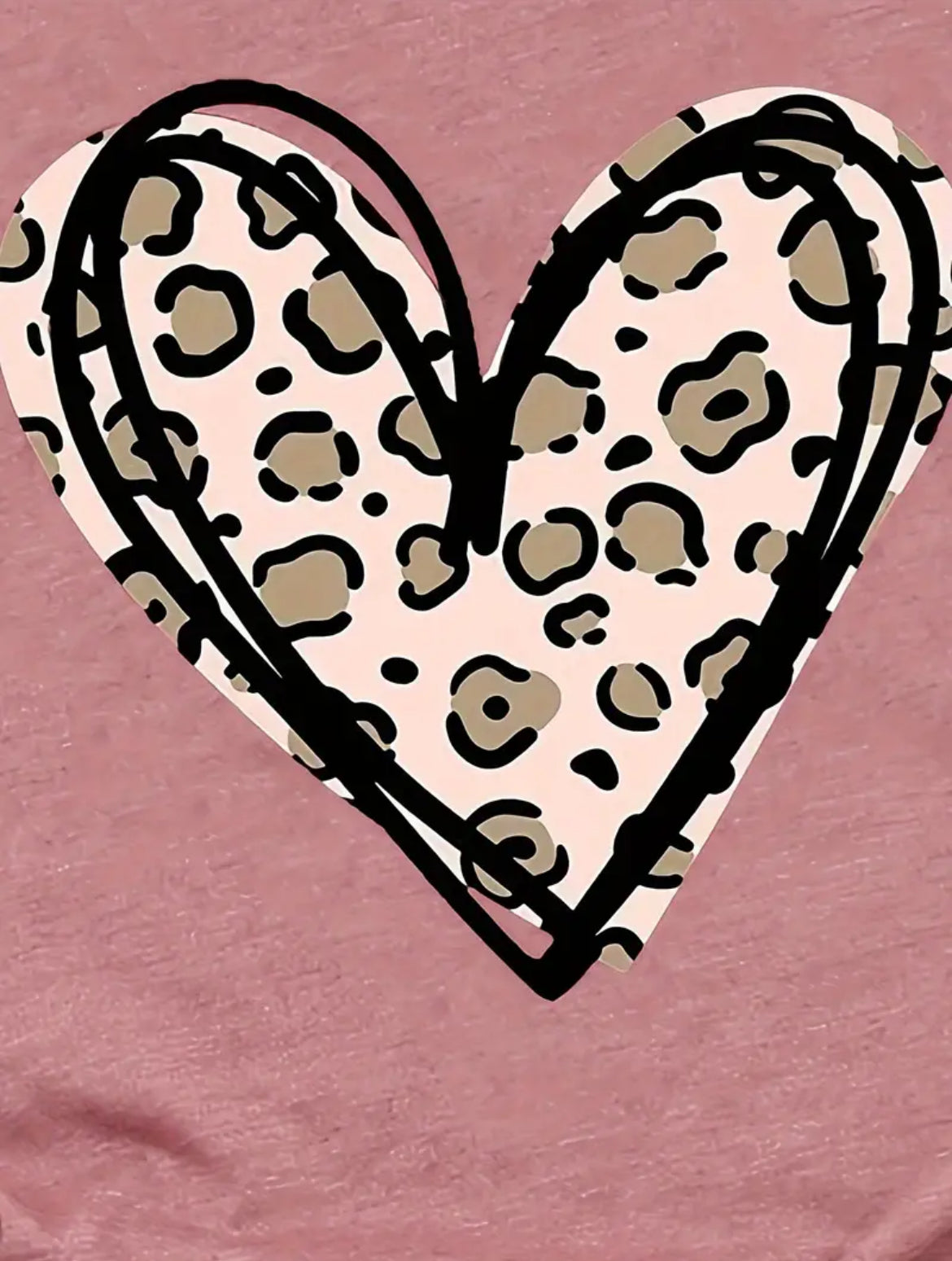 Leopard Print Heart Rouge Woman’s Shirt