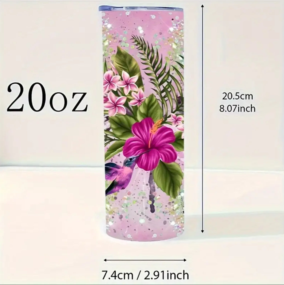 20oz Hummingbird Tumbler