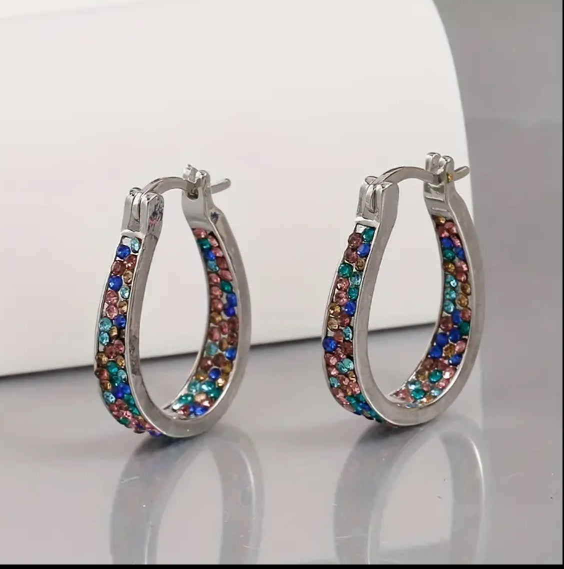 Elegant Luxury Zircon Horseshoe U-Shaped Earrings