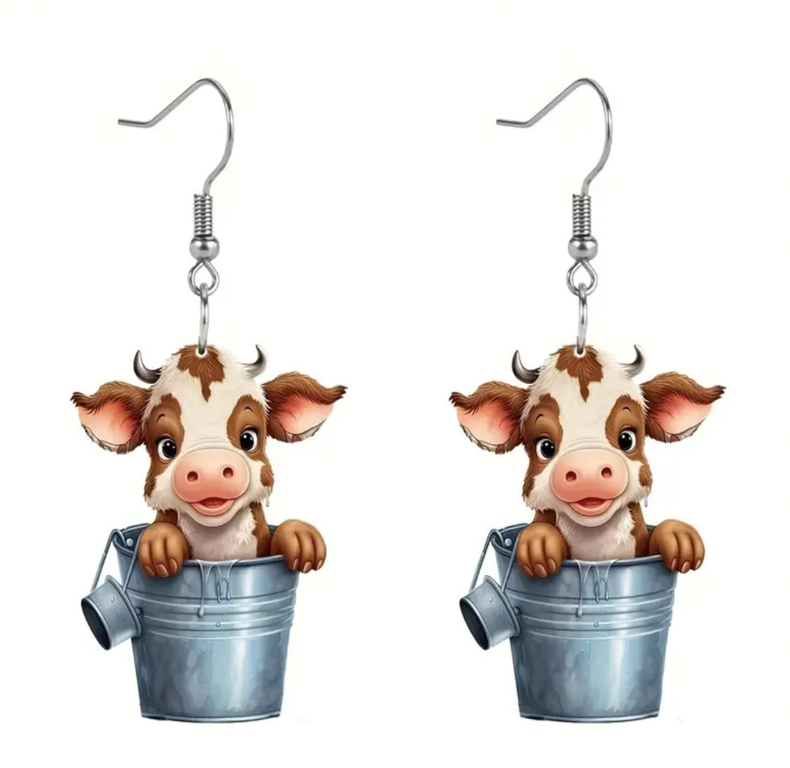 Cute Small Animal Acrylic Earrings