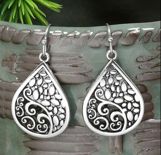 Beautiful Antique Silver Earrings