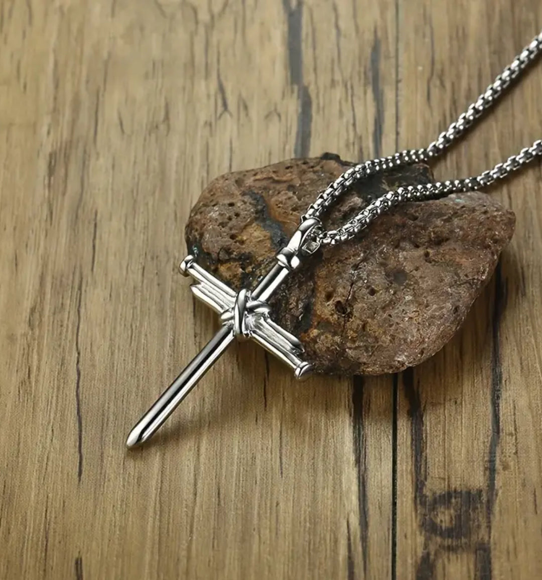 Cross of Nails Necklace