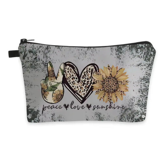 Peace, Love, Sunshine Cosmetic Bag