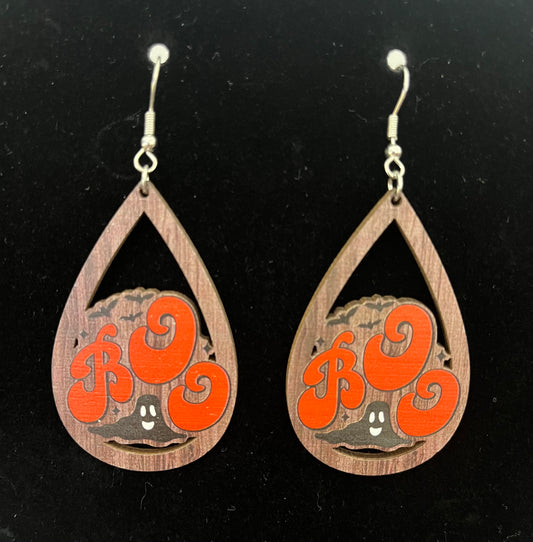 .BOO Halloween Earrings