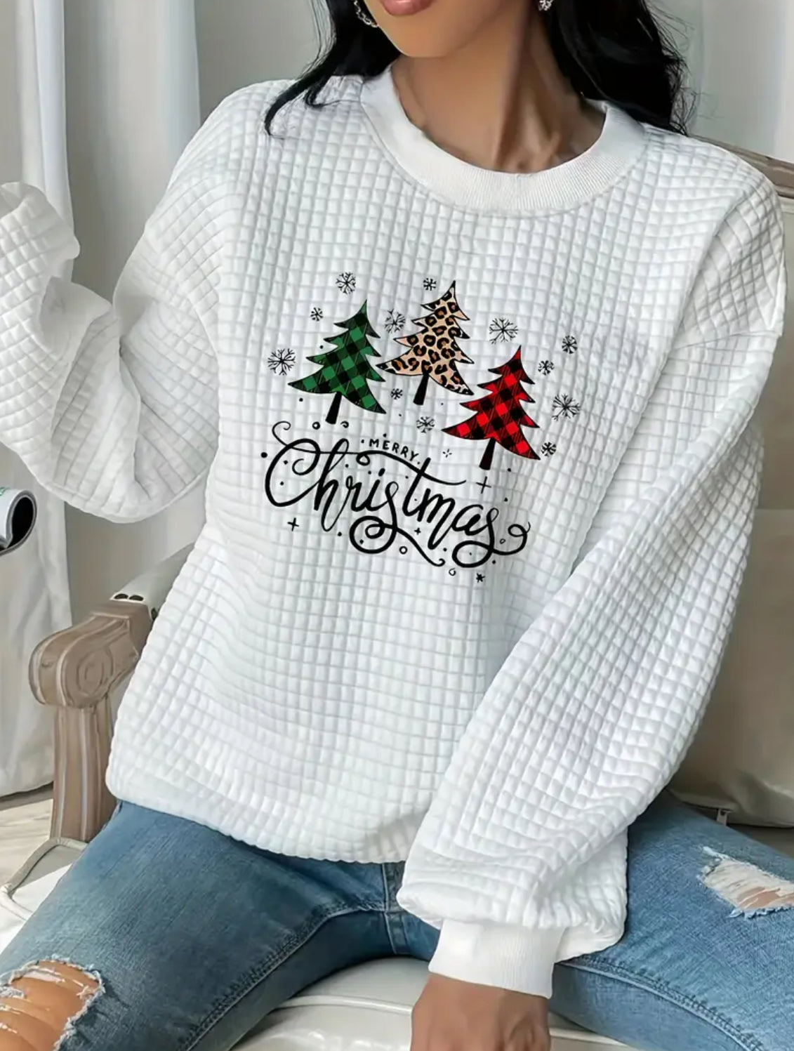 Merry Christmas Lightweight Sweatshirt