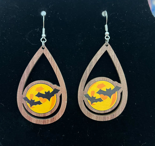 .Halloween Bats Earrings