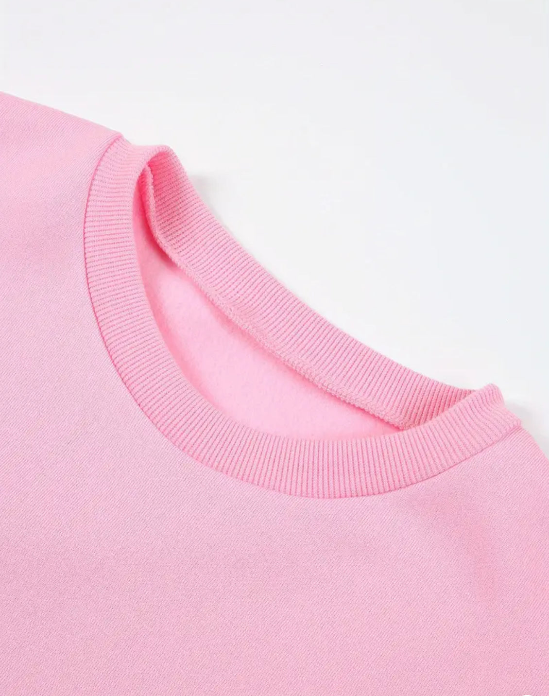 Cute & Warm Double Heart Pink Sweatshirt