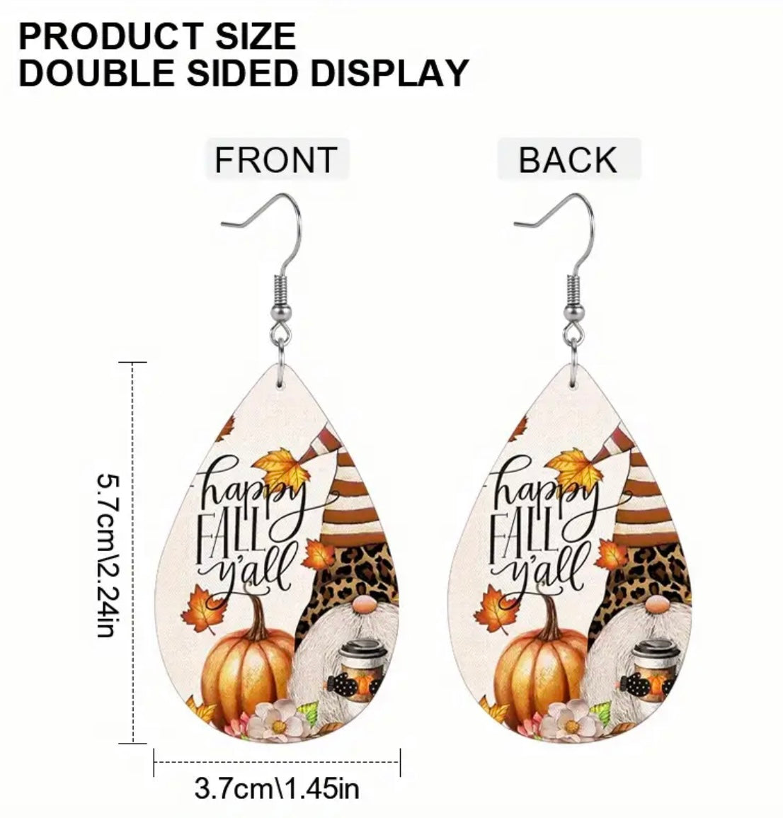 .Happy Fall Y’all Earrings
