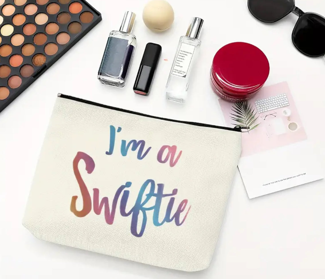 I'm A Swiftie Makeup Bag - Design on both sides